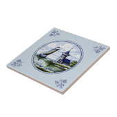 Carreau Tuile bleue Delft Pittoresque Repro (Côté)