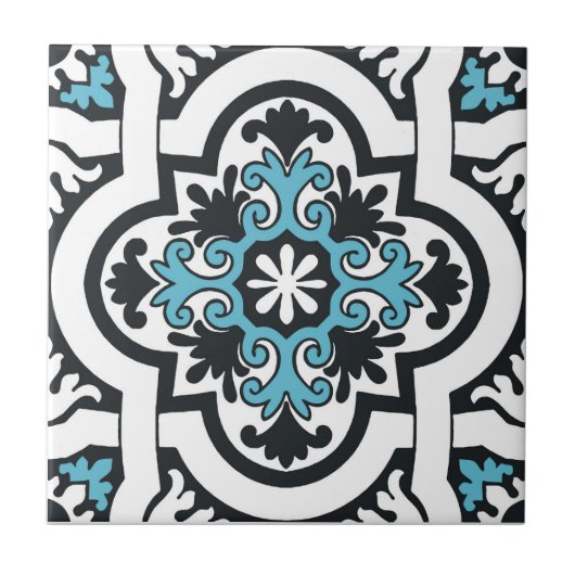 Carreau Tuile bleue portugaise (Devant)