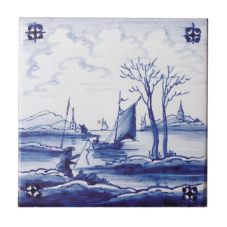Carreau Tuile bleue traditionnelle néerlandaise