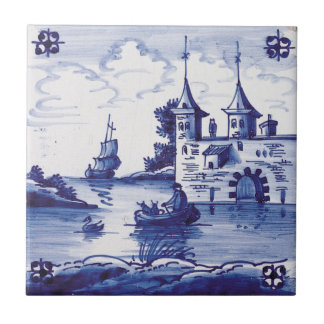 Carreau Tuile bleue traditionnelle néerlandaise