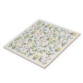 Carreau Tuile botanique disposée sensible 6x6 de fleurs (Côté)