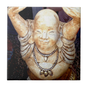 Carreau tuile bouddha souriante
