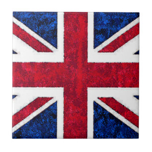 Carreau Tuile BRITANNIQUE de DRAPEAU