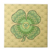 Carreau Tuile celtique de shamrock (Devant)
