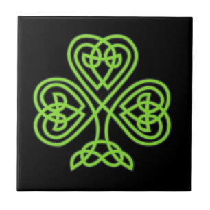 Carreau Tuile celtique de shamrock