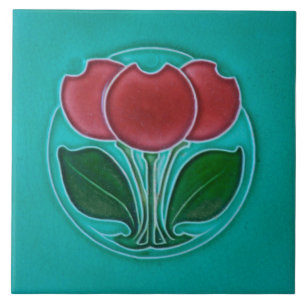 Carreau Tuile céramique Art nouveau