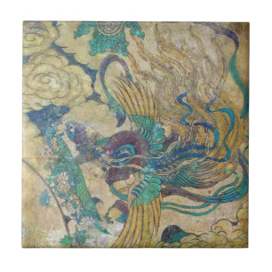 Carreau Tuile chinoise antique d'art