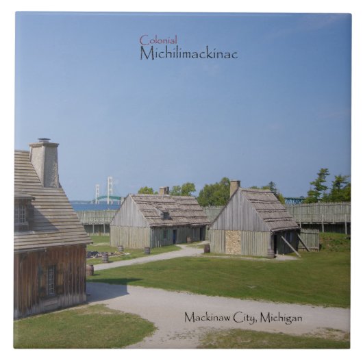 Carreau Tuile coloniale Michilimackinac (Devant)