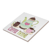 Carreau Tuile colorée de café (Côté)