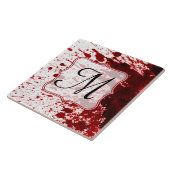 Carreau Tuile d'affichage Monogramme du bassin de goutte d (Côté)