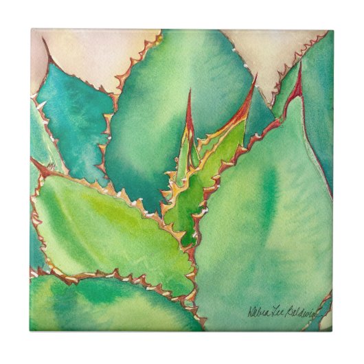 Carreau Tuile d'agave par Debra Lee Baldwin (Devant)