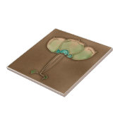 Carreau Tuile d'antiquité de reproduction de Nouveau de (Côté)