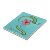 Carreau Tuile d'antiquité de reproduction de Nouveau de (Côté)