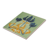 Carreau Tuile d'antiquité de reproduction de Nouveau de (Côté)