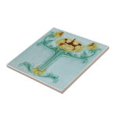 Carreau Tuile d'antiquité de reproduction de Nouveau de (Côté)