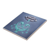 Carreau Tuile d'antiquité de reproduction de Nouveau de (Côté)