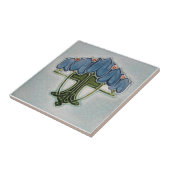 Carreau Tuile d'antiquité de reproduction de Nouveau de (Côté)