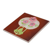 Carreau Tuile d'antiquité de reproduction de Nouveau de (Côté)