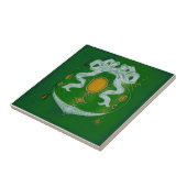 Carreau Tuile d'antiquité de reproduction de Nouveau de (Côté)