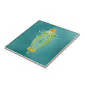 Carreau Tuile d'antiquité de reproduction de Nouveau de (Côté)