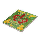 Carreau Tuile d'antiquité de reproduction de Nouveau de (Côté)