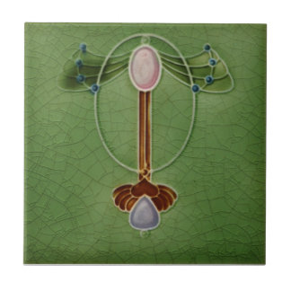 Carreau Tuile d'antiquité de reproduction de Nouveau de