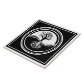 Carreau Tuile d'arbre de Yin Yang (Côté)
