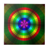 Carreau Tuile d'arc-en-ciel d'illusion optique (Devant)