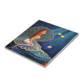 Carreau Tuile d'art de sirène - par art de Susan Rodio (Côté)