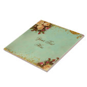 Carreau Tuile d'art personnalisée par rose victorien (Côté)