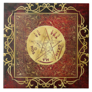 Carreau Tuile d'autel cérémoniel Royal Tetragrammatt