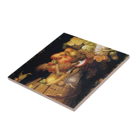 Carreau Tuile d'automne d'Arcimboldo (Côté)