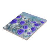 Carreau Tuile "de bleu de pavot" (Côté)