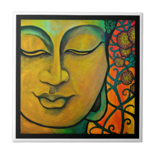 Carreau tuile de Bouddha