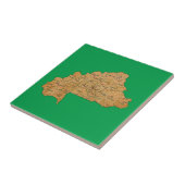 Carreau Tuile de carte de Burkina Faso (Côté)