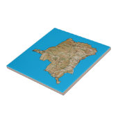 Carreau Tuile de carte de Congo-Kinshasa (Côté)