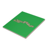 Carreau Tuile de carte de Gambie (Côté)