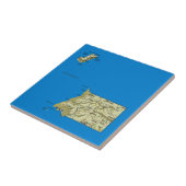 Carreau Tuile de carte de Guinée équatoriale (Côté)