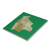 Carreau Tuile de carte de la Bolivie (Côté)