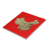 Carreau Tuile de carte de la Chine (Côté)