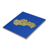 Carreau Tuile de carte de la Slovaquie (Côté)