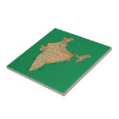 Carreau Tuile de carte de l'Inde (Côté)