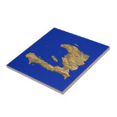 Carreau Tuile de carte d'Haïti (Côté)