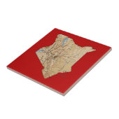 Carreau Tuile de carte du Kenya (Côté)