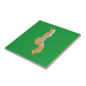 Carreau Tuile de carte du Malawi (Côté)