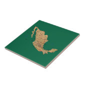 Carreau Tuile de carte du Mexique (Côté)