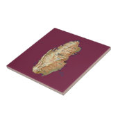 Carreau Tuile de carte du Qatar (Côté)