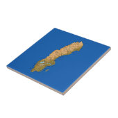 Carreau Tuile de carte Suède (Côté)