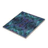 Carreau Tuile de céramique fractale Motif à couplage conti (Côté)