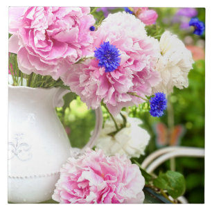 Carreau Tuile de céramique Pink Peonies